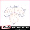 New York Knicks Maison Labiche Le Patureau Basketball Logo Line Art SVG