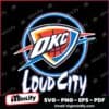 Okc Thunder Neon Loud City Basketball SVG
