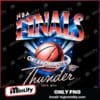 Oklahoma City Thunder 2025 Nba Finals Galaxy Basketball Graphic PNG