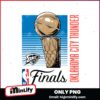 Oklahoma City Thunder 2025 Nba Finals Retro Trophy Art PNG