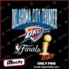 Oklahoma City Thunder 2025 Nba Finals Trophy Statement Graphic PNG