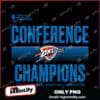 Oklahoma City Thunder 2025 Nba Western Conference Champions Finals SVG