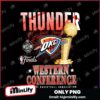 Oklahoma City Thunder 2025 Western Conference Champions Nba Finals Trophy PNG