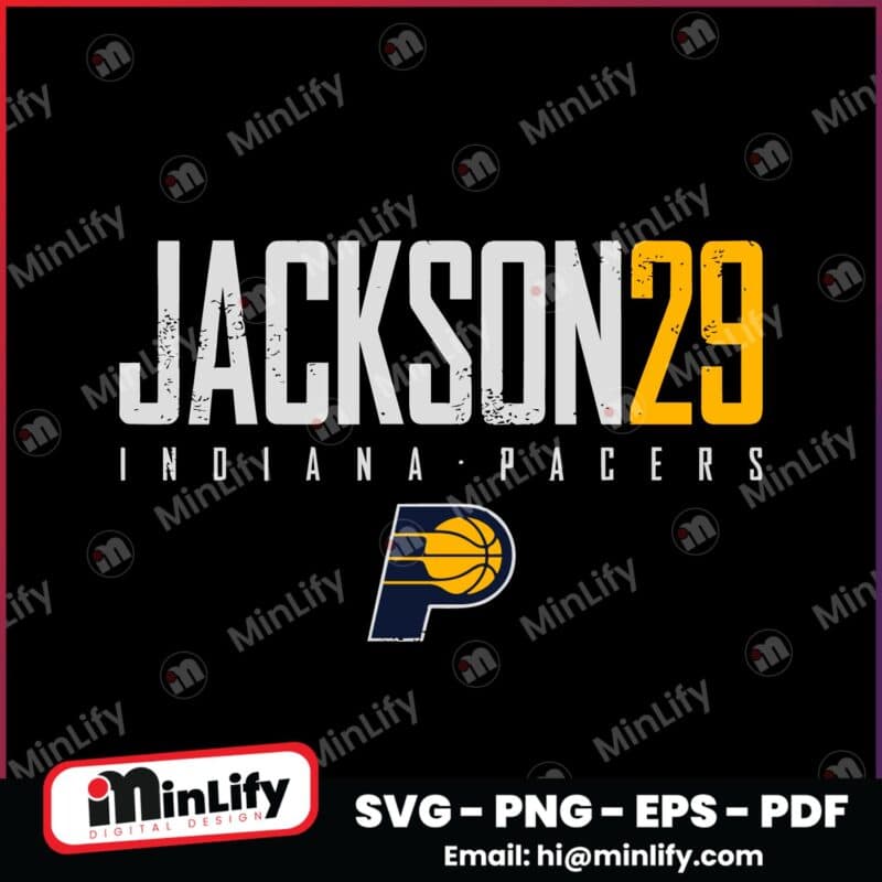 Quenton Jackson 29 Indiana Pacers Basketball SVG