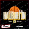 Retro Vintage Tyrese Haliburton Indiana Pacers Basketball Label PNG
