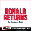 Ronald Acuna Jr La Bestia Is Back Return Statement SVG