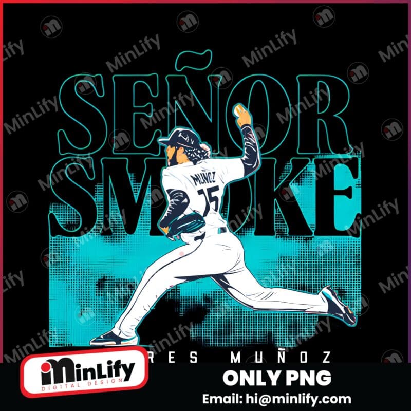 Senor Smoke Andres Munoz Seattle Mariners Baseball PNG