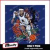 Shai Gilgeous Alexander Oklahoma City Thunder Scribble Style PNG