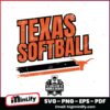 Texas Longhorns Softball College World Series Stripe SVG