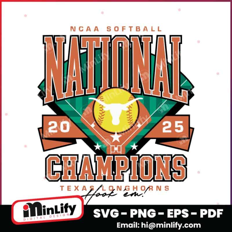 Texas Longhorns Softball National Champions 2025 Ringer SVG