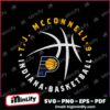 Tj Mcconnell Indiana Pacers Basketball Player Ball SVG
