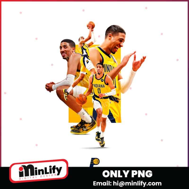 Tyrese Haliburton Indiana Pacers Superstar Collage Nba 2025 Finals Tribute PNG