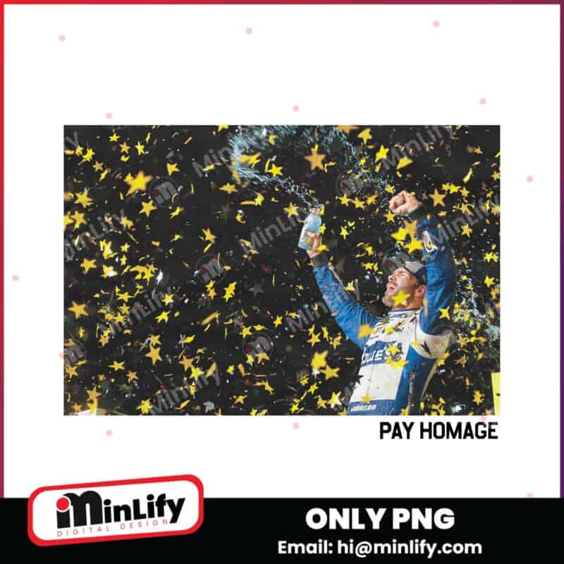 Victory Celebration Jimmie Johnson Pay Homage Nascar Legend PNG