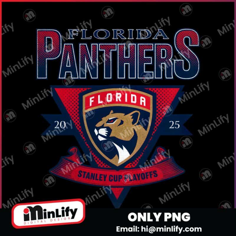 Vintage Florida Panthers 2025 Stanley Cup Playoff PNG