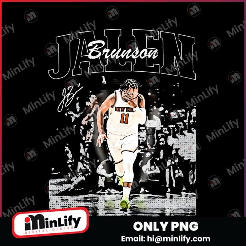 Vintage Jalen Brunson Vintage 90S Basketball PNG