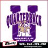 Washington Huskies Quarterback U Mascot Football SVG